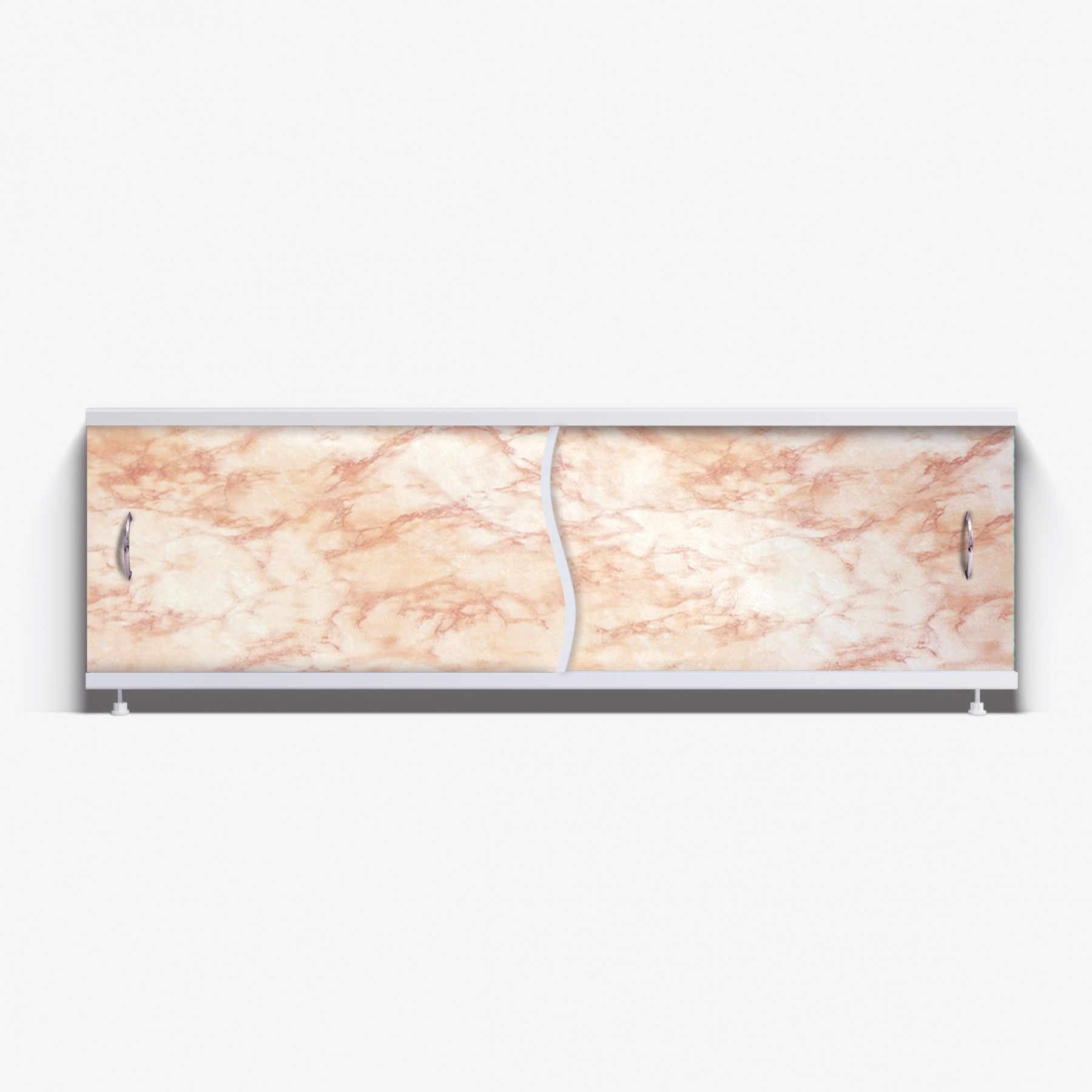 Экран под ванну Премьер 170 светло-коричневый мрамор