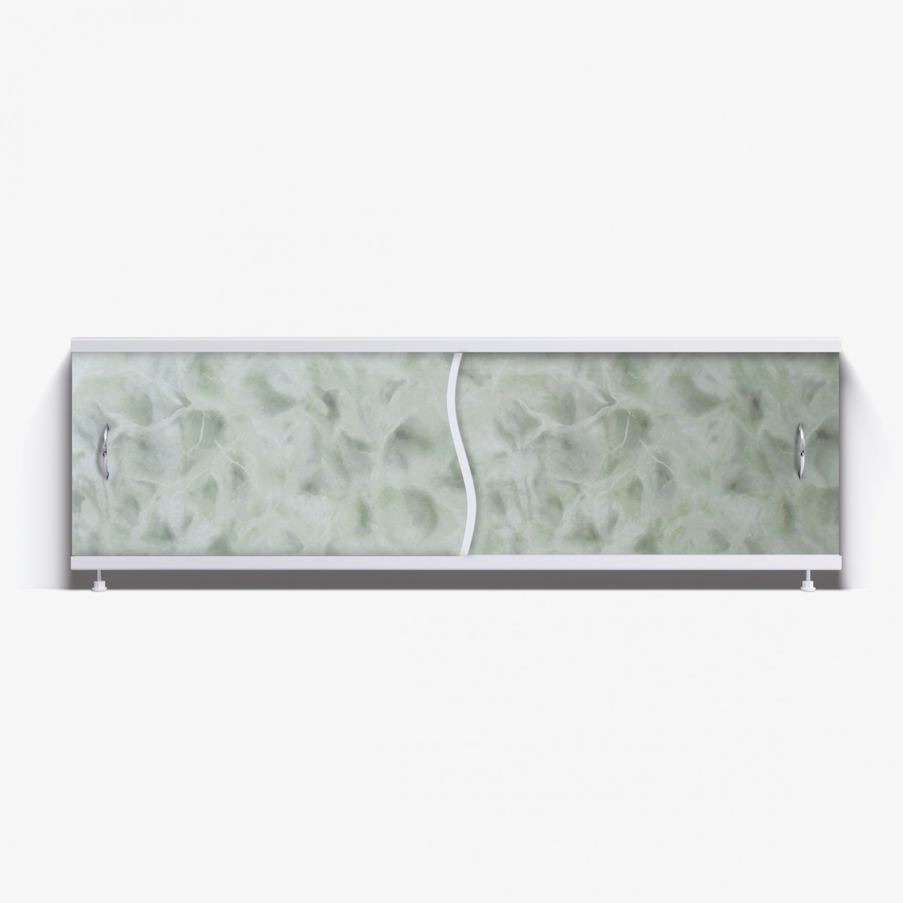 Экран под ванну Премьер 150 светло-зеленый мрамор