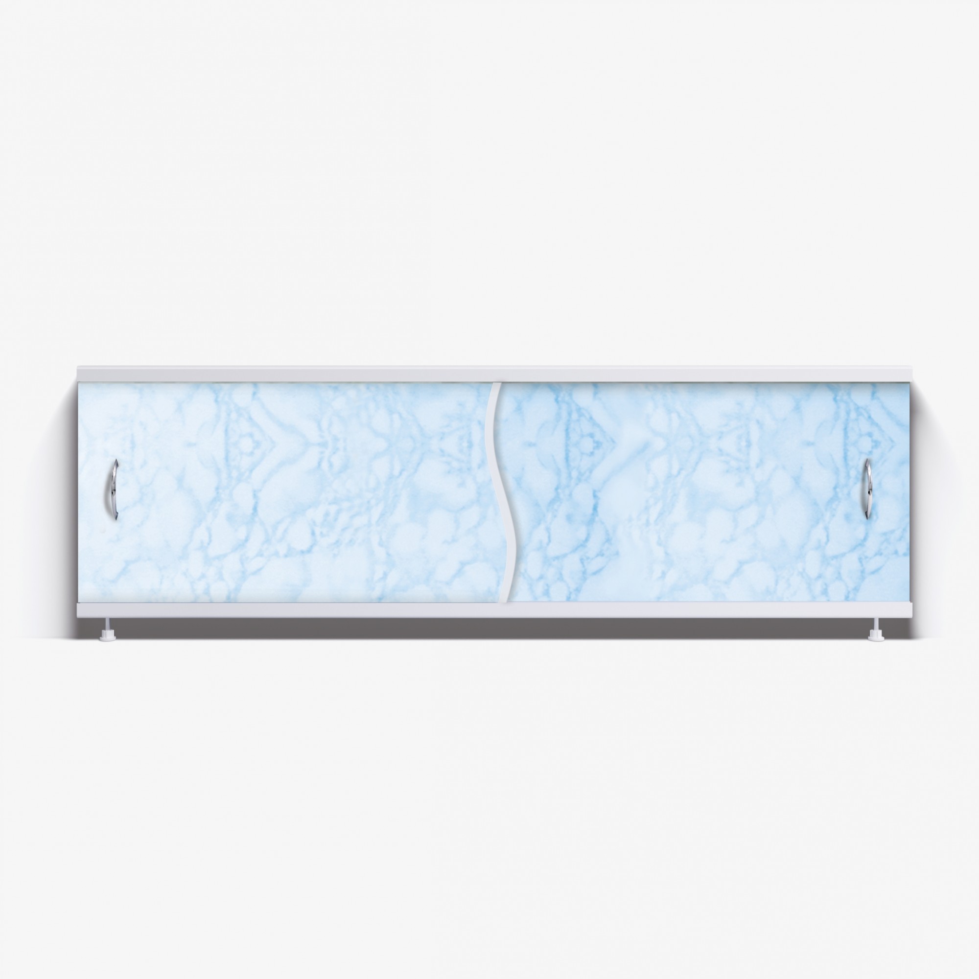 Экран под ванну Премьер 150 светло-голубой мрамор
