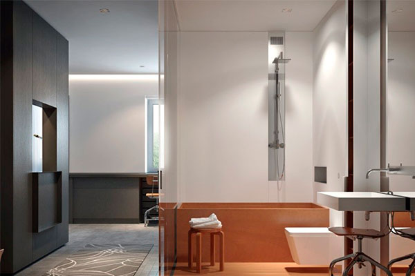 Дизайн ванной комнаты в скандиновском стиле