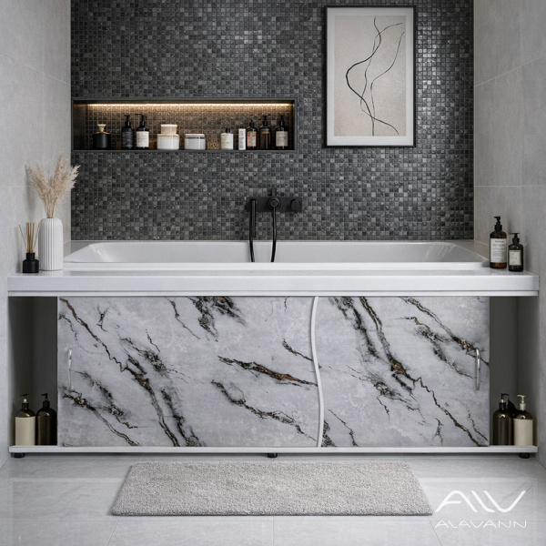 Экран под ванну Elit 150 мрамор каррара - изображение 2