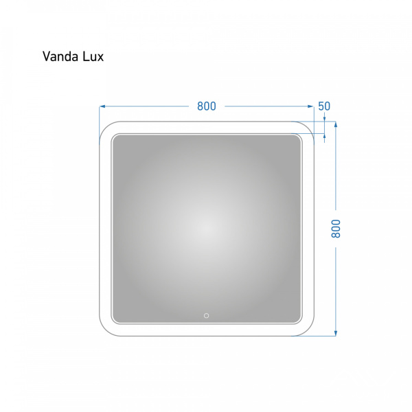 Зеркало Vanda Lux 80 с подсветкой - изображение 4