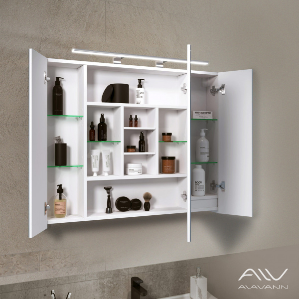 Гарнитур Stella 100 (тумба Stella 100,ум. Олимпия 560, столешница МДФ, зеркальный шкаф  Univers 100) - изображение 8