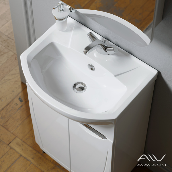 Тумба с раковиной Monaco 55 белая - изображение 3