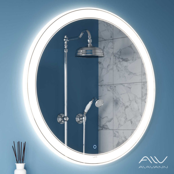 Зеркало Solis 100 с подсветкой, сенсорный выключатель	 - изображение 3