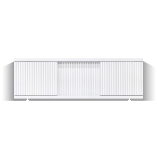 Экран под ванну Альт 170 белый с фрезеровкой, из МДФ, раздвижной - изображение 5