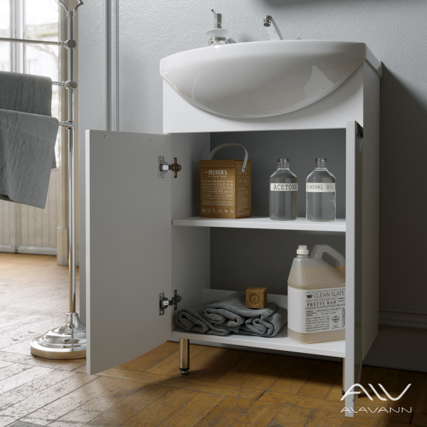 Тумба с раковиной Monaco 55 белая - изображение 2