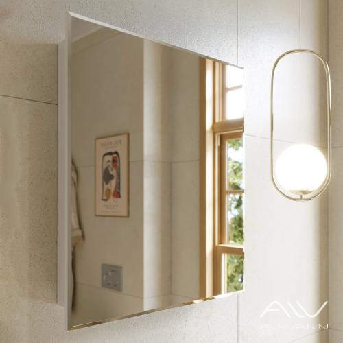 Зеркальный шкаф Paris 70 белый