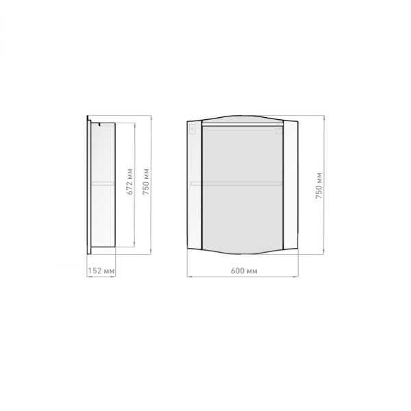 Зеркало-шкаф Silvia 60 белый - изображение 4