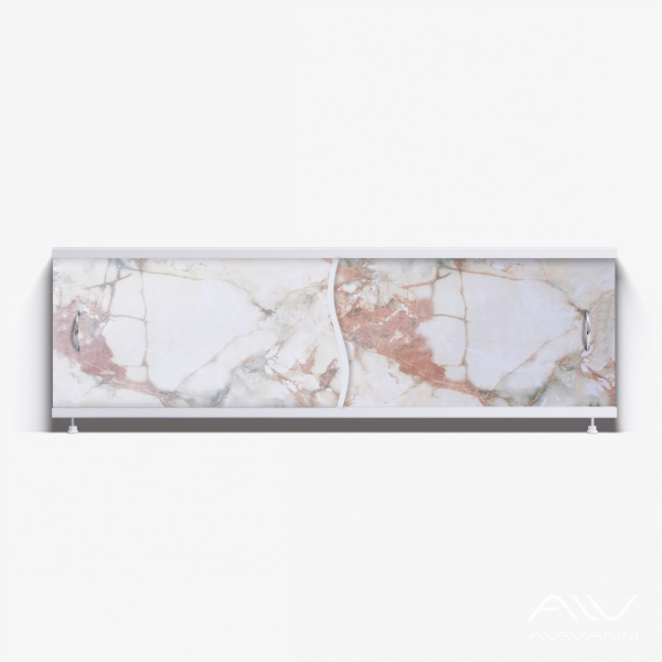 Экран под ванну Премьер 170 кремово-зеленый мрамор - изображение 1