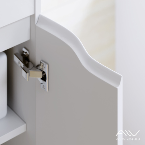 Тумба с раковиной Crystal 75 белая - изображение 5