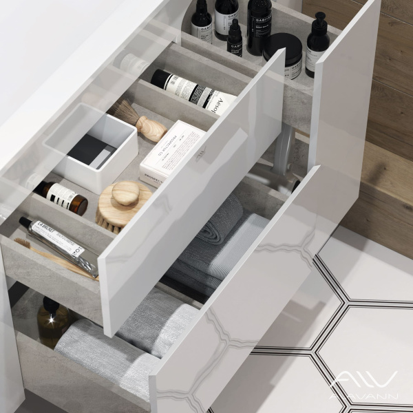 Тумба с раковиной Eva 100 белая - изображение 2