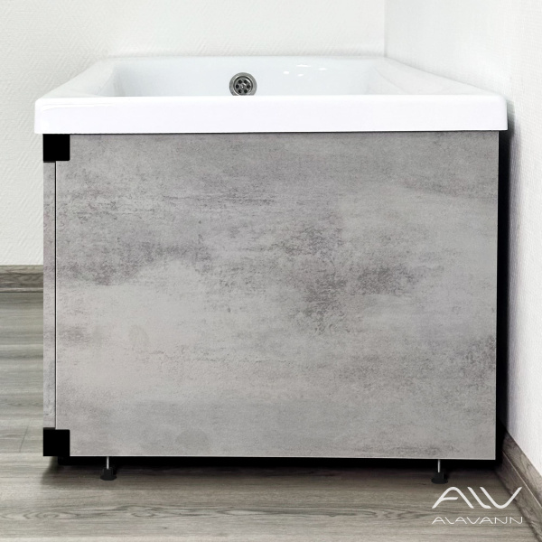 Экран под ванну Alt торцевой 75 см серый бетон - изображение 3