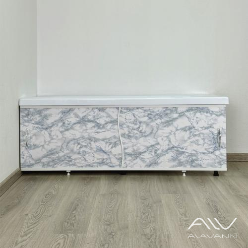 Экран под ванну Elit 150 бело-голубой мрамор