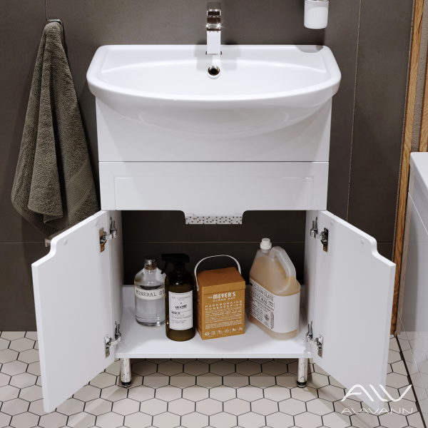 Тумба с раковиной Vittoria 60 белая - изображение 2