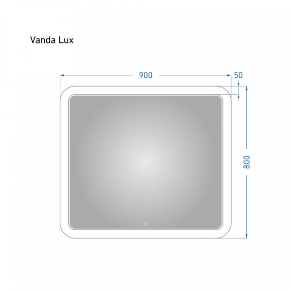 Зеркало Vanda Lux 90 с подсветкой - изображение 4