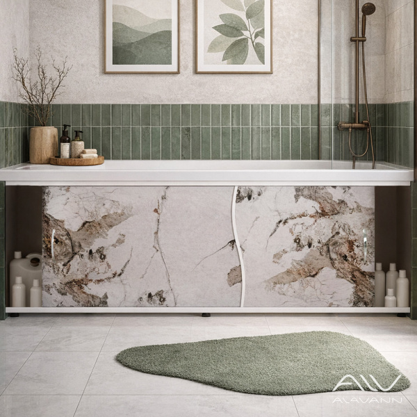 Экран под ванну Elit 150 белый камень - изображение 2