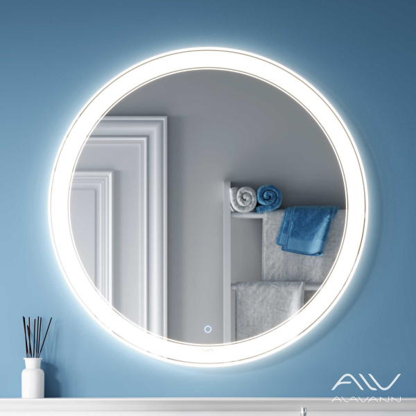 Зеркало Solis 100 с подсветкой, сенсорный выключатель	 - изображение 1