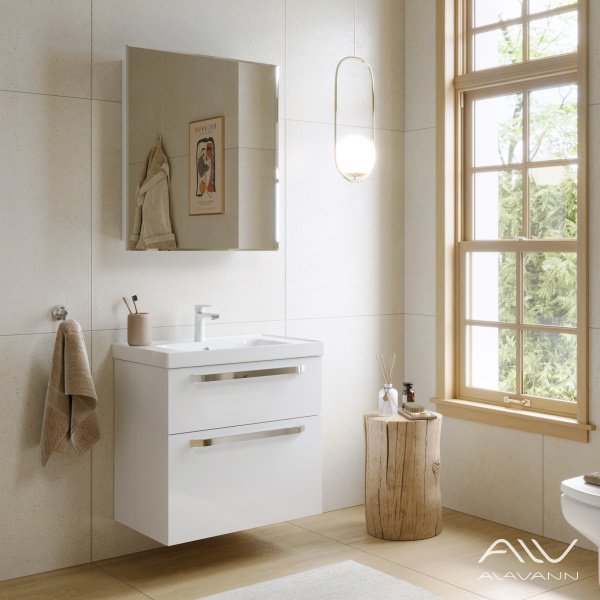 Тумба с раковиной Paris 70 белая - изображение 6