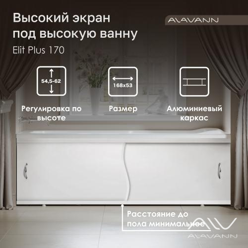 Экран под ванну Elit Plus 170 белый