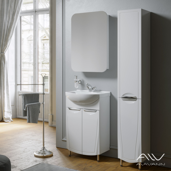 Тумба с раковиной Monaco 55 белая - изображение 4