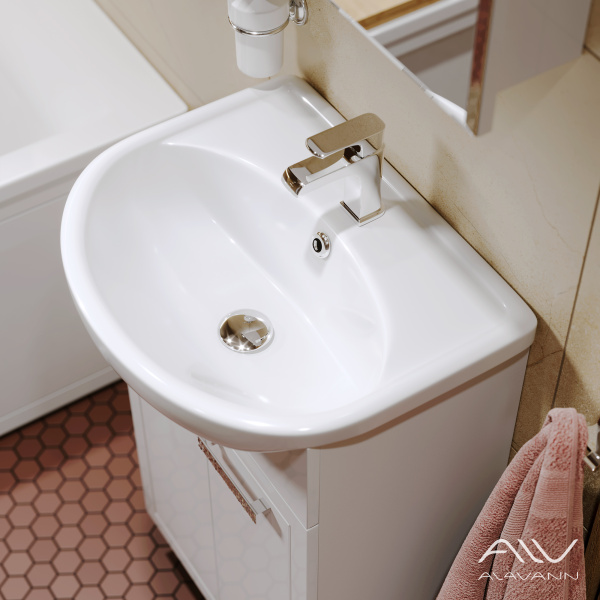 Тумба с раковиной Vittoria 50 белая - изображение 3