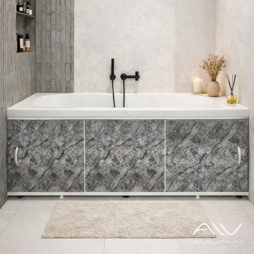 Экран под ванну Elegant 150 серо-коричневый камень