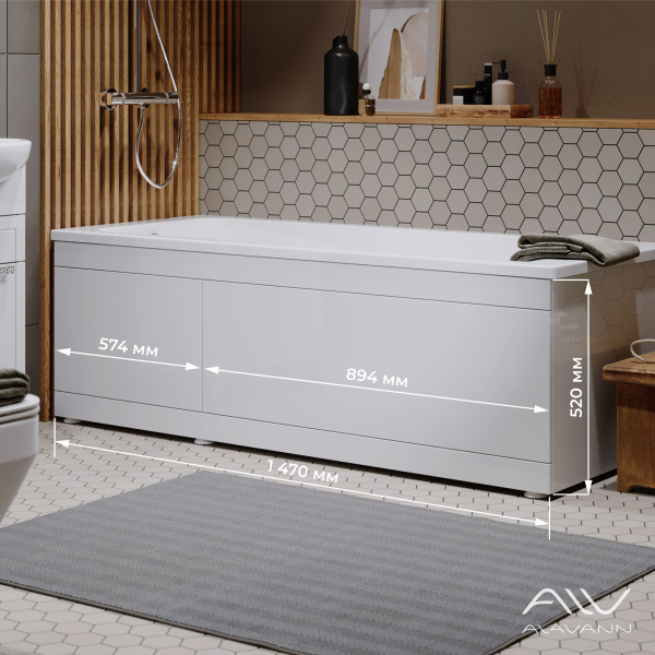 Экран под ванну Slot 150 см - изображение 3