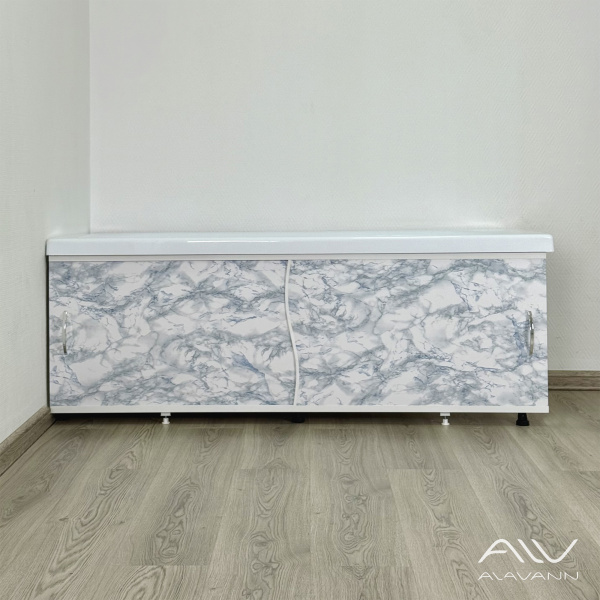 Экран под ванну Elit 170 бело-голубой мрамор - изображение 1