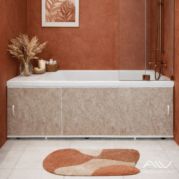 Экран под ванну Elegant 150 бежевый камень - изображение 1