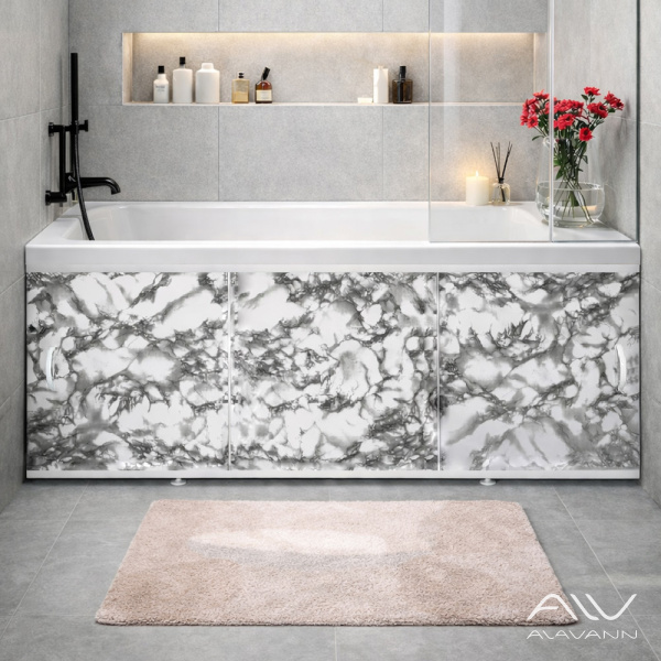 Экран под ванну Elegant 150 насыщенный серый - изображение 1