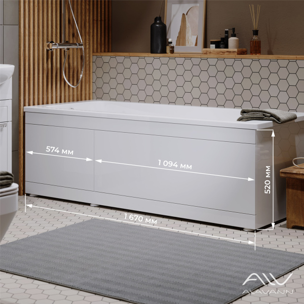 Экран под ванну Slot 170 см - изображение 3