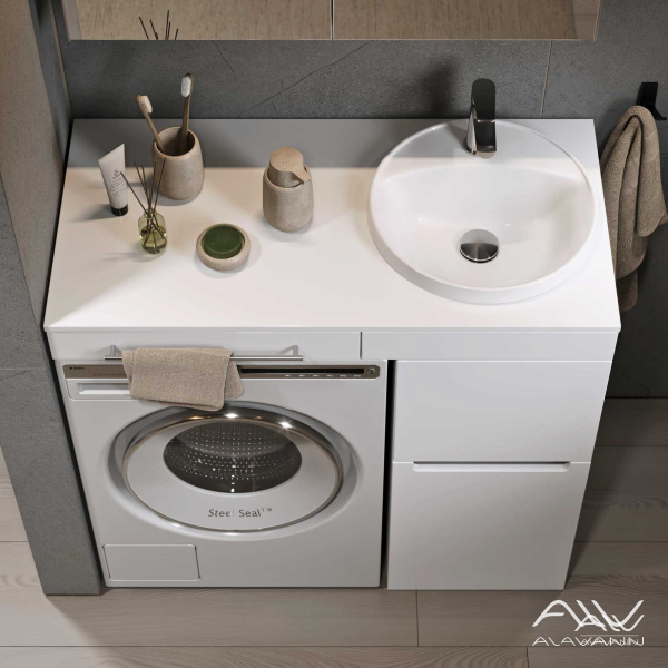 Тумба с раковиной Cosmetic 95 белая - изображение 2