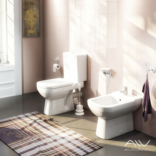 Унитаз-компакт Kirovit Домино с микролифтом - изображение 1