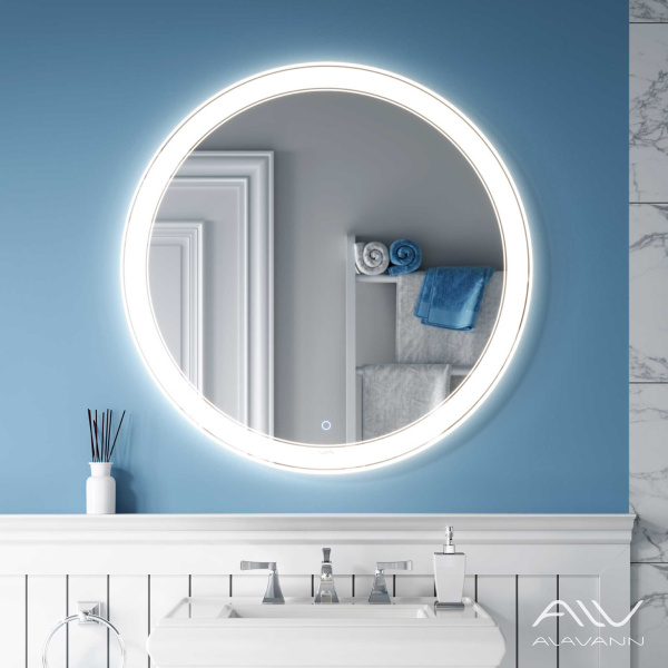 Зеркало Solis 100 с подсветкой, сенсорный выключатель	 - изображение 2