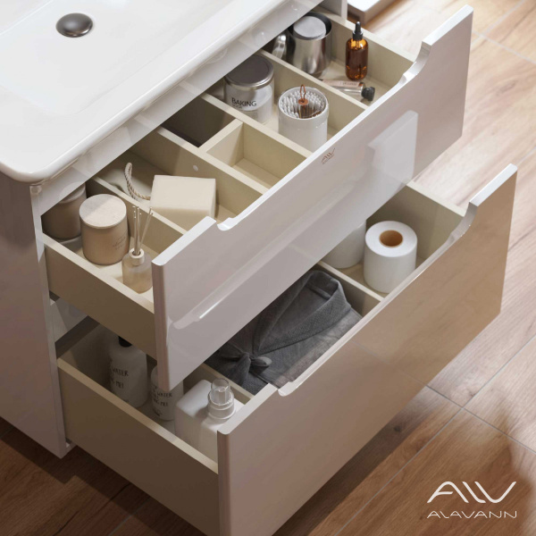 Тумба с раковиной Berta 85 и зеркало largo music 100 - изображение 4