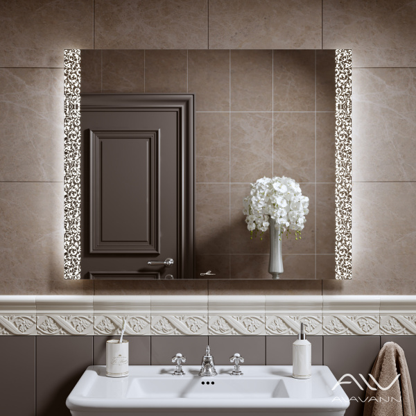 Зеркало Delveto 90 с подсветкой - изображение 1