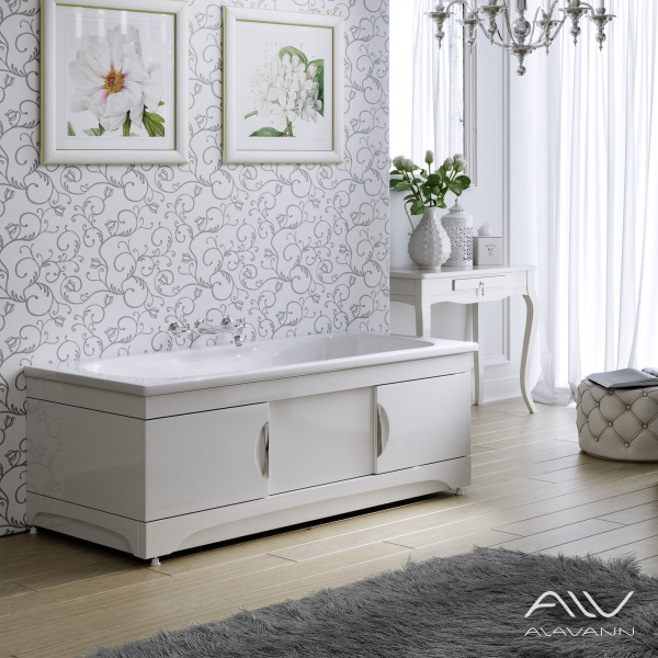 Экран под ванну Monaco 160 раздвижной белый - изображение 2