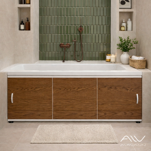 Экран под ванну Elegant 170 дуб светлый - изображение 1