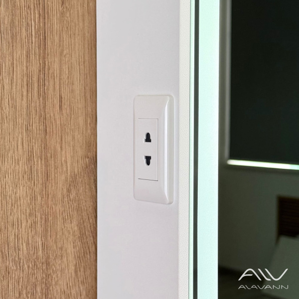 Зеркало-шкаф Косметик Лайт Плюс 60x80 с подсветкой и сменой цвета, часами и подогревом - изображение 10