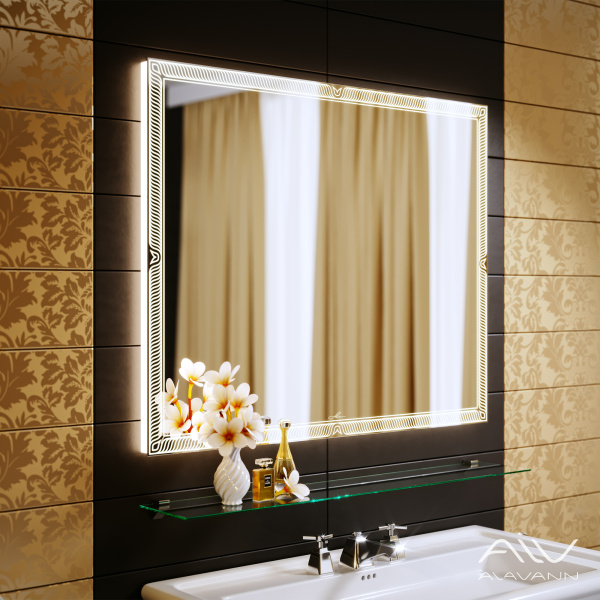 Зеркало Sonata 100 с подсветкой - изображение 2