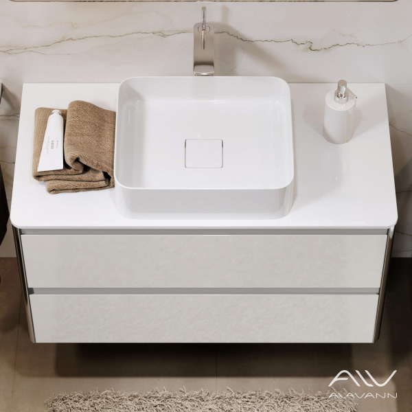 Тумба с раковиной Laurel 100 белая - изображение 2