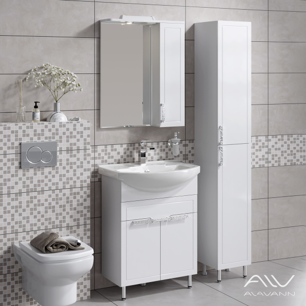 Тумба с раковиной Vittoria 65 белая - изображение 4