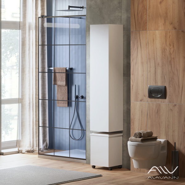 Шкаф-пенал Univers 30x139 белый - изображение 1