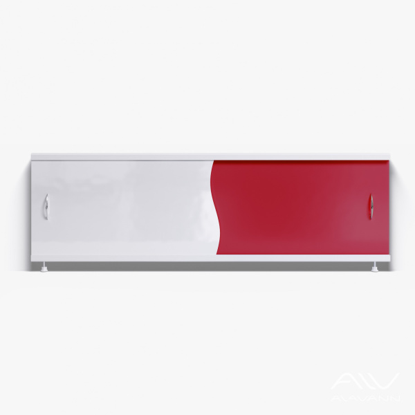 Экран под ванну Комби 150 красный - изображение 1