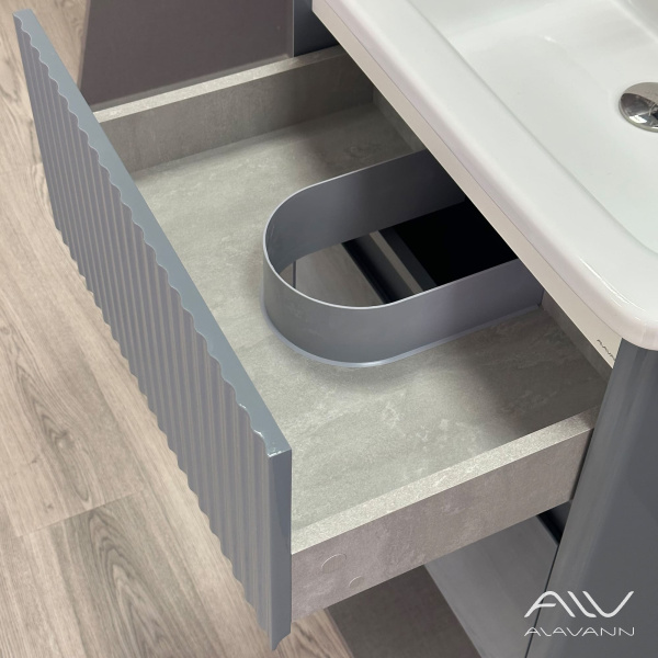 Тумба с раковиной Wave 60 голубой деним - изображение 4