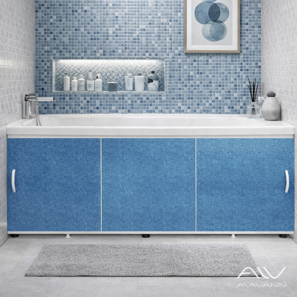 Экран под ванну Elegant 150 серо-синий мрамор - изображение 1