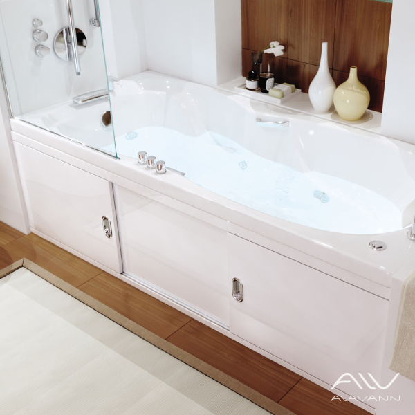 Экран под ванну Still 170 раздвижной МДФ белый - изображение 1