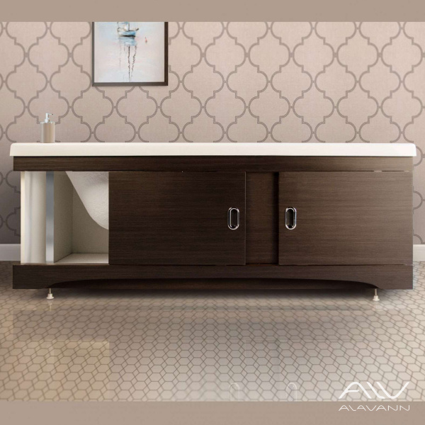 Экран под ванну МДФ раздвижной 160 см венге - изображение 2