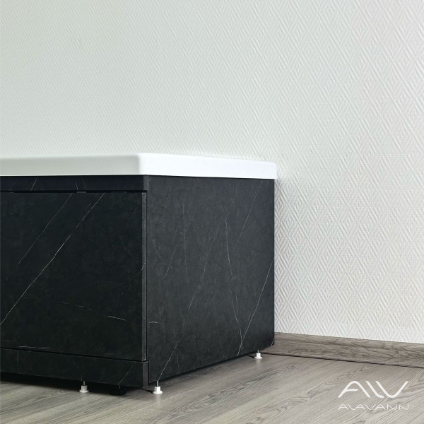 Торцевой экран под ванну МДФ Rita 70 черный мрамор - изображение 3